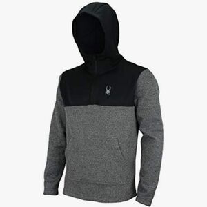 Spyder Black and Gray Men's Hoodie